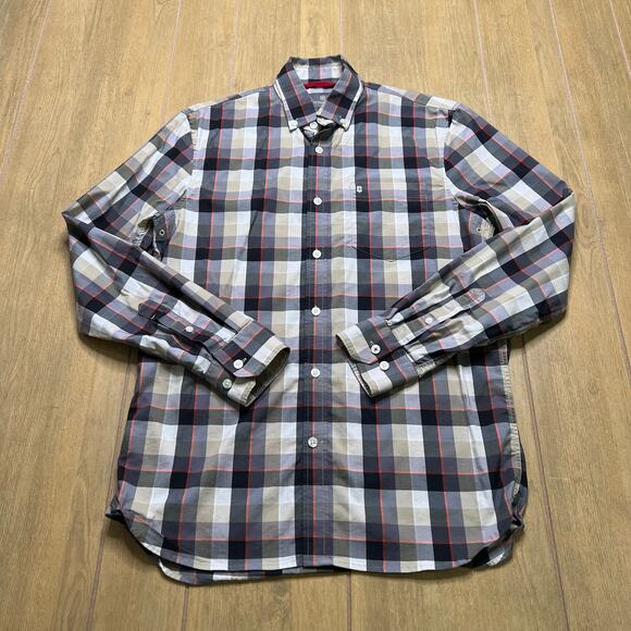 Victorinox Other - Victorinox Button Down Shirt Men’s Medium Slim Fit Plaid Gray Red Long Sleeve